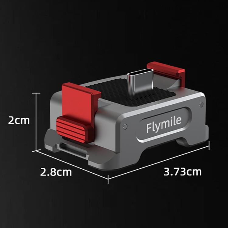 For DJI Osmo Pocket 3 Flymile Dual-Port 1/4" Thread Magnetic Quick-Release Charging Adapter - PO3037