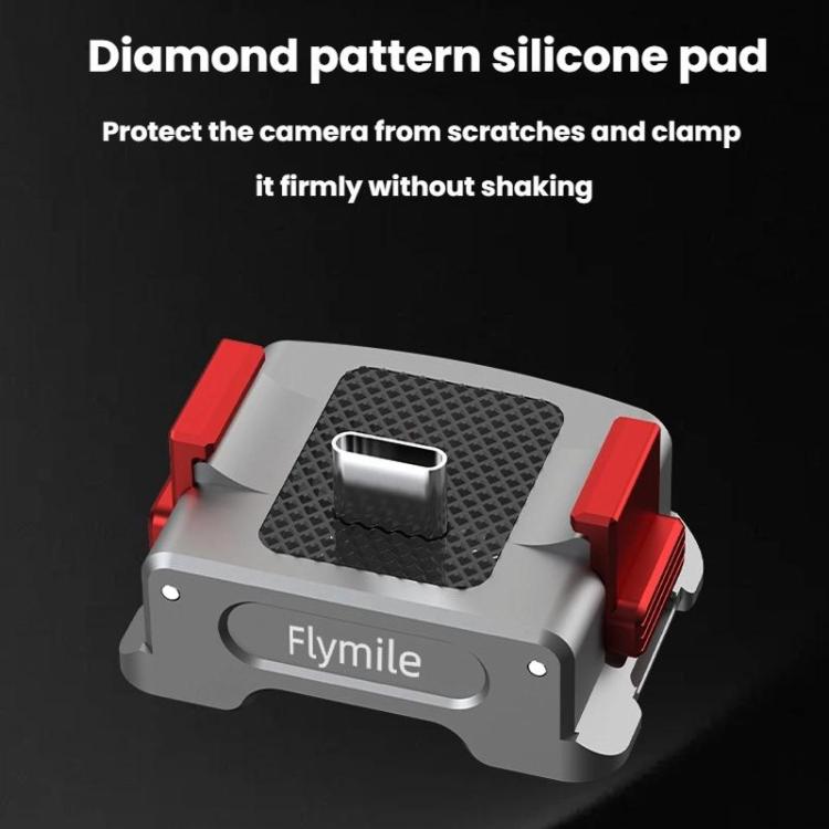 For DJI Osmo Pocket 3 Flymile Dual-Port 1/4" Thread Magnetic Quick-Release Charging Adapter - PO3037