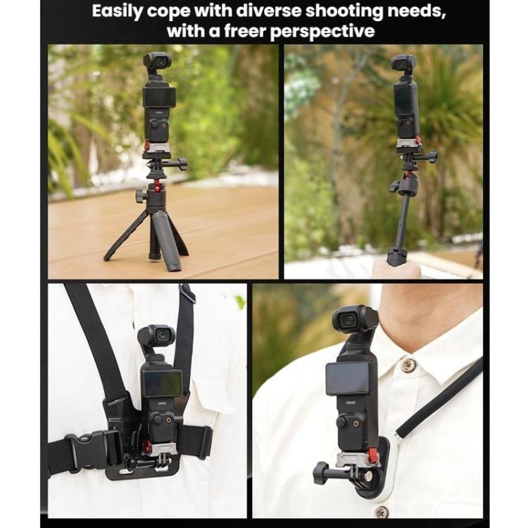 For DJI Osmo Pocket 3 Flymile Dual-Port 1/4" Thread Magnetic Quick-Release Charging Adapter - PO3037