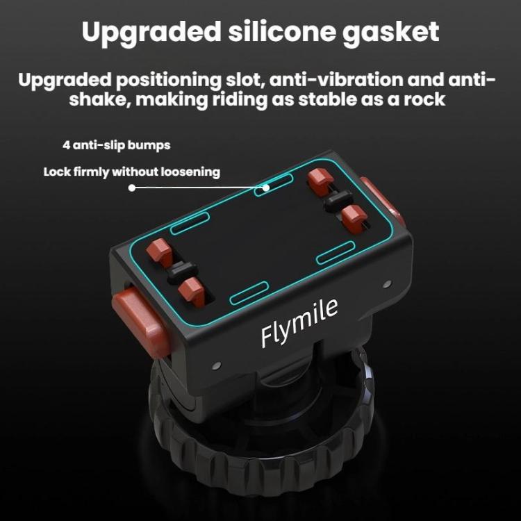 For Insta360 Flymile Quick-Release Cold Shoe Gimbal Magnetic Expansion Bracket - Black