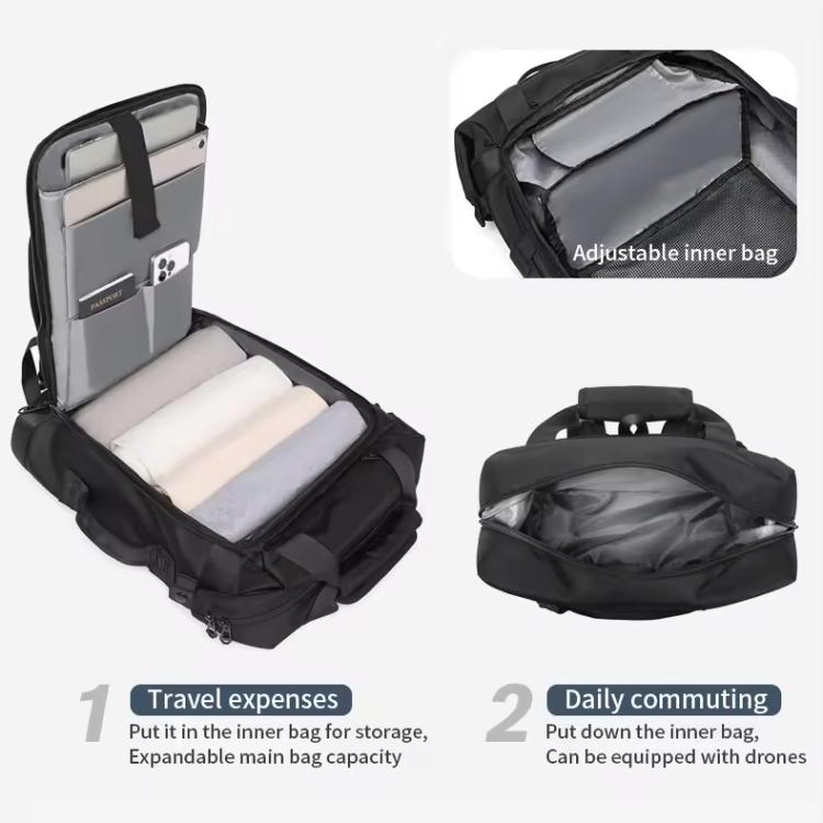 OZUKO 25L Business Laptop Backpack for Men Water-Resistant Large Capacity Computer Bag for Travel & Commuting