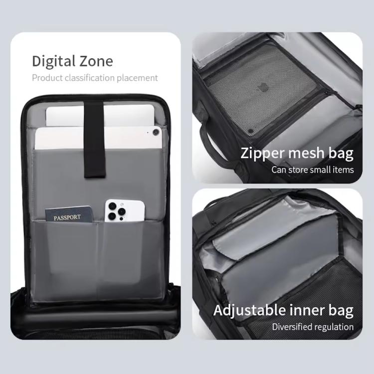 OZUKO 25L Business Laptop Backpack for Men Water-Resistant Large Capacity Computer Bag for Travel & Commuting