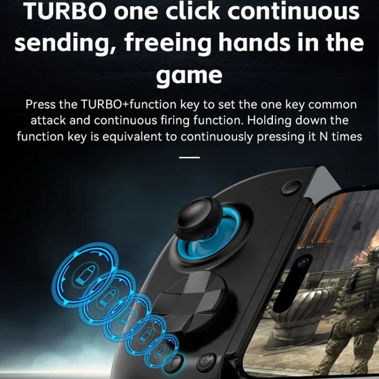 D8+ Wired & Wireless Telescopic Game Controller Foldable USB-C, Hall Sensing Joystick For Switch/Android/IOS/PC