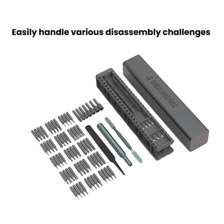 CREATIONSPACE HCS01A 71pcs Multi-Functional Manual Screwdriver Set Mobile Phone Computer Repair Disassembly Tool Kit