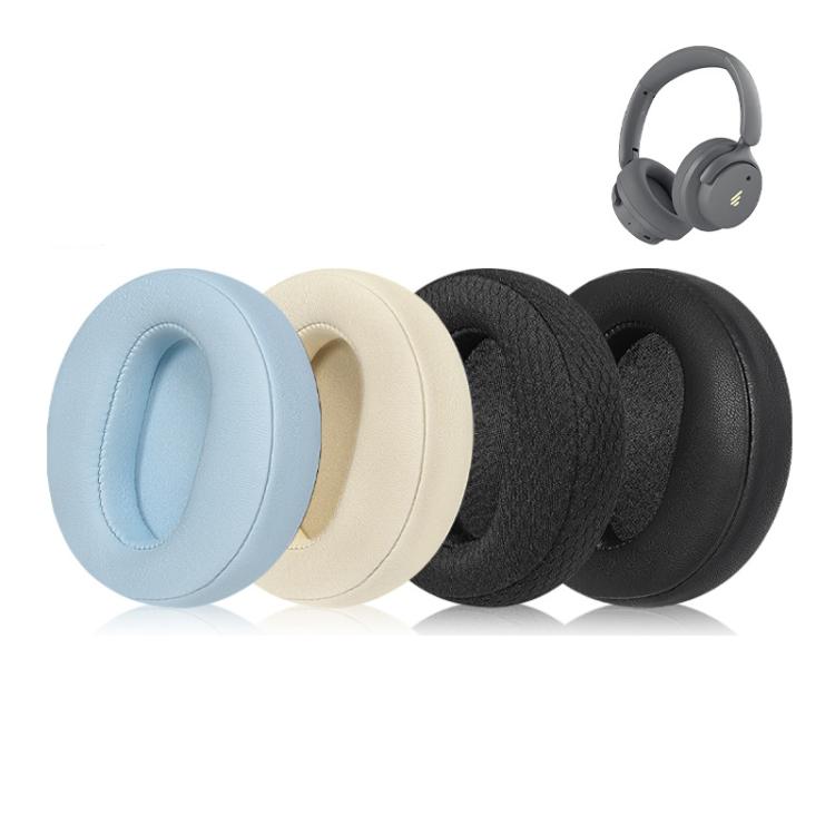 2pcs Ear Cushions for Edifier Fit900NB Headphones Soft Earpads Protein Leather Black