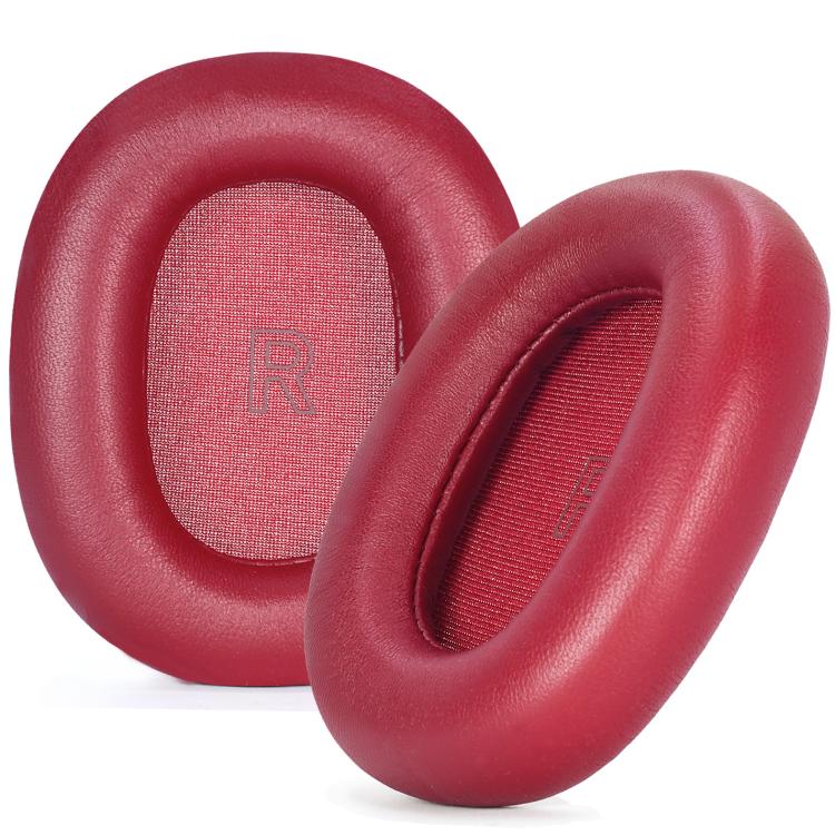 1pair Ear Pads For Bang & Olufsen Beoplay H95 ANC Headphones Genuine Lambskin Ear Cushions With Magnetic Attachment - Red