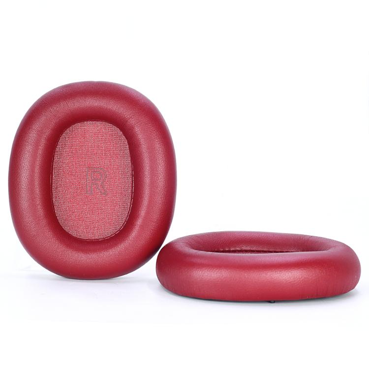 1pair Ear Pads For Bang & Olufsen Beoplay H95 ANC Headphones Genuine Lambskin Ear Cushions With Magnetic Attachment - Red