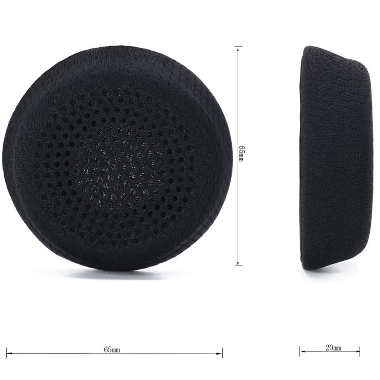 For Logitech Zone 750 Headset 2pcs Replacement Ear Pads Breathable Ear Cushions - Black