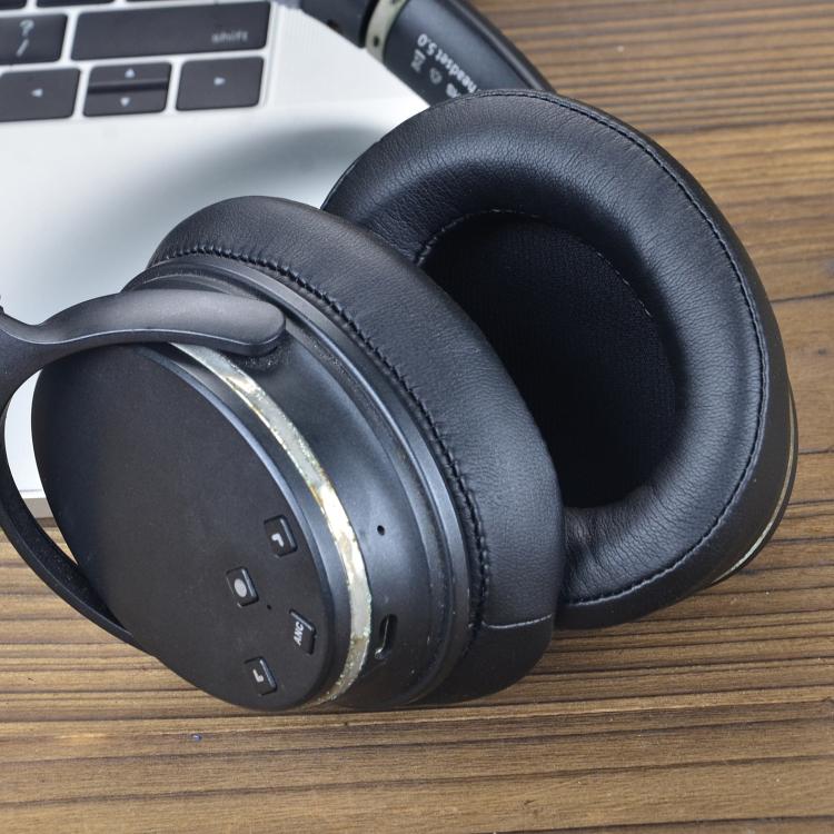 For Srhythm NC25/NC35 Headphones 2pcs Replacement Ear Cushions Ear Pads - Black
