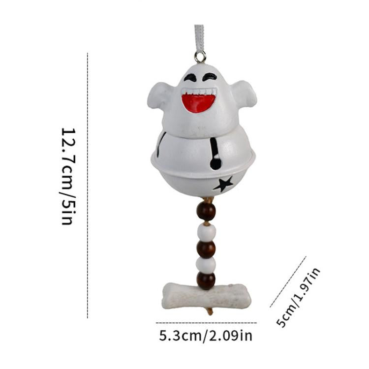 Halloween Decoration Resin Spooky Bells Wind Chime Hanging Halloween Day Door Hanging, Style: Happy