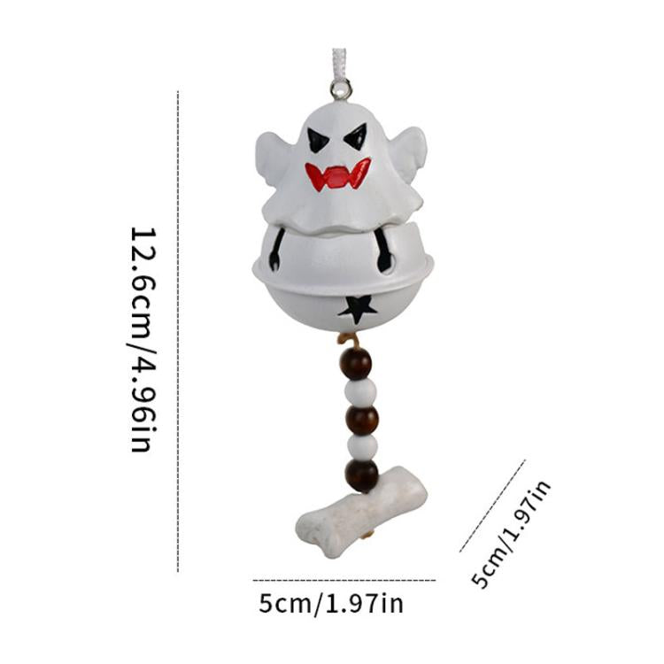 Halloween Decoration Resin Spooky Bells Wind Chime Hanging Halloween Day Door Hanging, Style: Intimidation