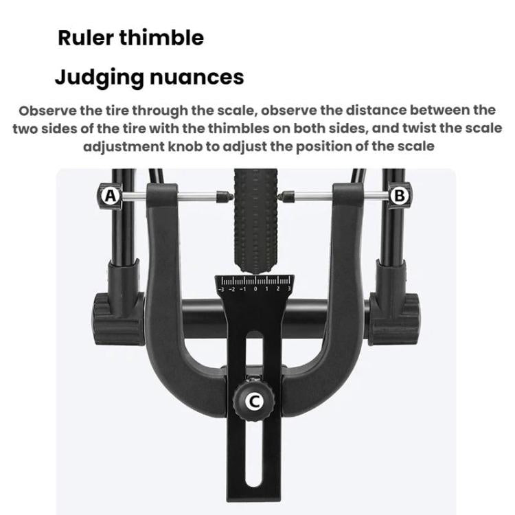 WEST BIKING Bicycle Repair Rim Adjustment Station Hub Aligner - Black