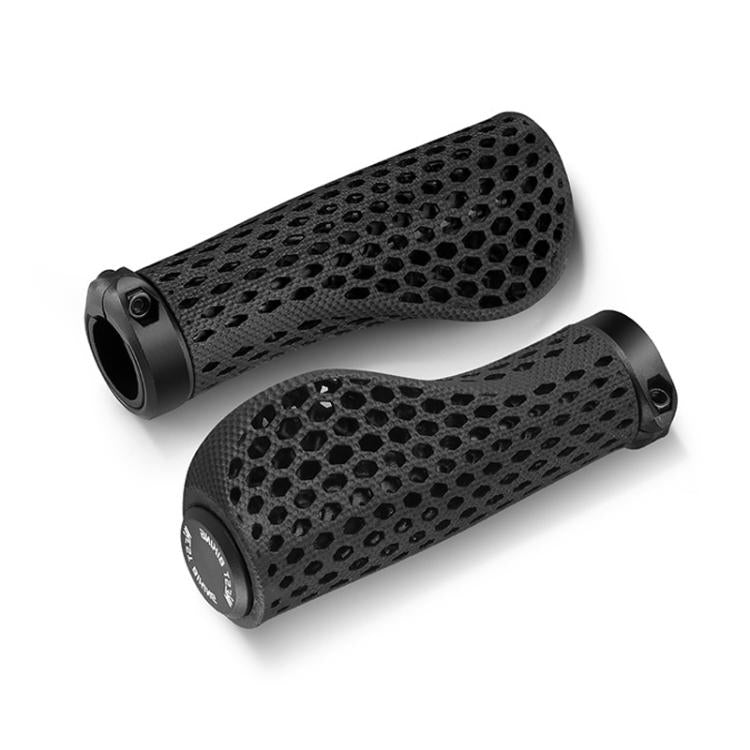 WEST BIKING Comfortable Non-slip Shock-absorbing Breathable Mountain Bike Grips - Black