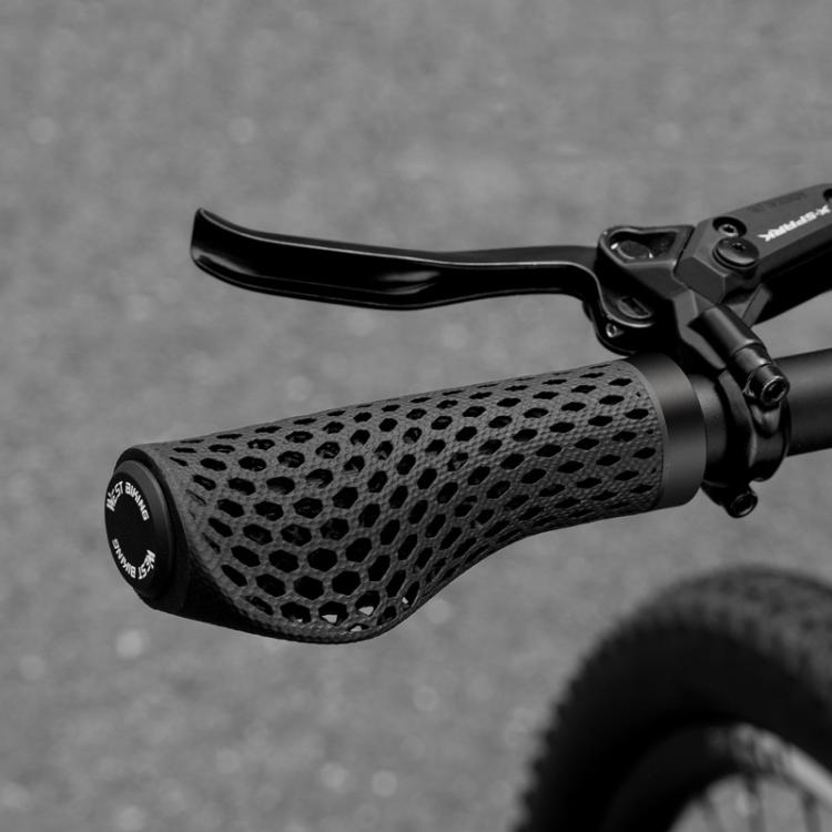 WEST BIKING Comfortable Non-slip Shock-absorbing Breathable Mountain Bike Grips - Black