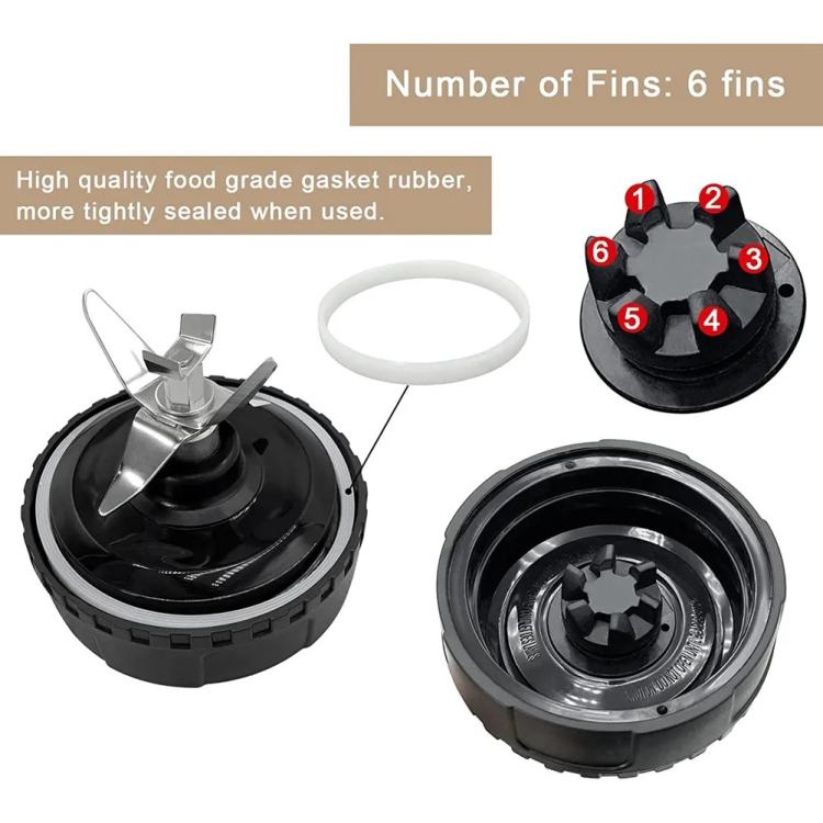 6-Fin Replacement Blade for Ninja BL660/BL740 Blenders & Juicers Single Serve 16 oz Cup