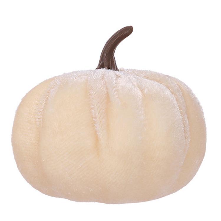 Halloween Flannel Simulation Pumpkin Ornament Holiday Decorations, Size: 10cm