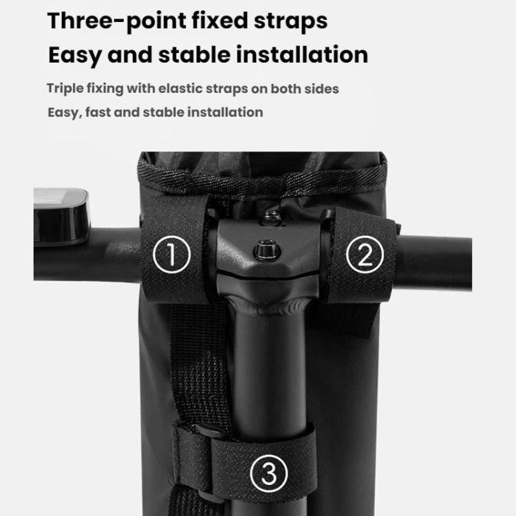 WEST BIKING Handlebar Seatpost Water Bottle Storage Bag For Cycling - Black