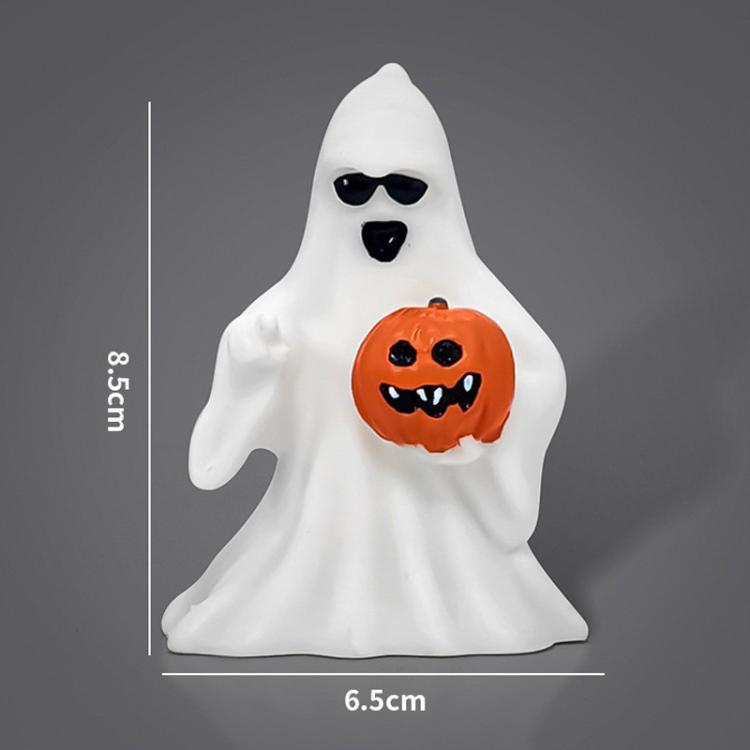 Ghost Desktop Ornament Halloween Decoration Prop, Spec: Pumpkin Ghost
