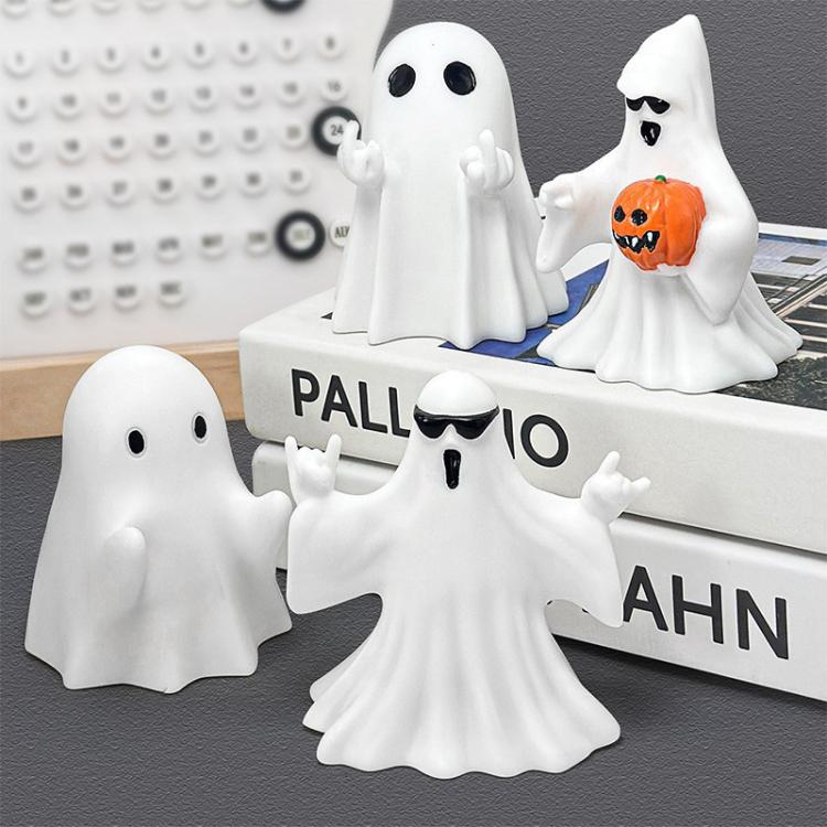 Ghost Desktop Ornament Halloween Decoration Prop, Spec: Little Ghost