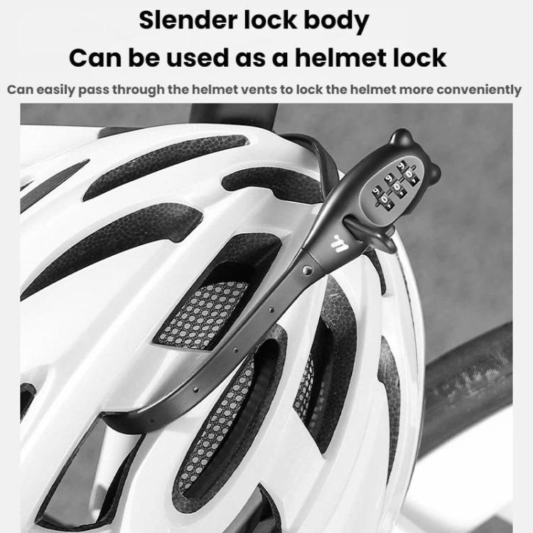 WEST BIKING Bicycle/Motorcycle Helmet Anti-Theft Portable Combination Cable Tie Lock