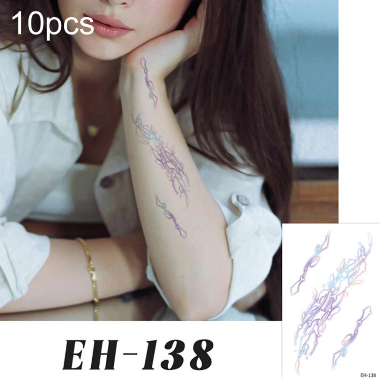 EH-138 10pcs Colorful Waterproof Scar Bruise Temporary Tattoo Stickers Halloween Temporary Tattoo Stickers