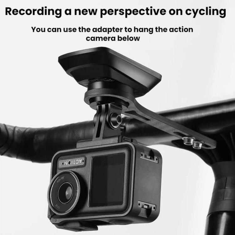 WEST BIKING Carbon Fiber Bicycle Computer Extension Bracket for Sports Cameras - Black