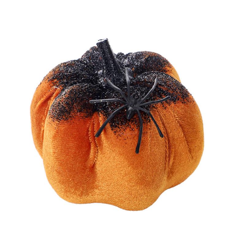 Halloween Decoration Imitation Spider Pumpkin Ornament Doll Holiday Gift