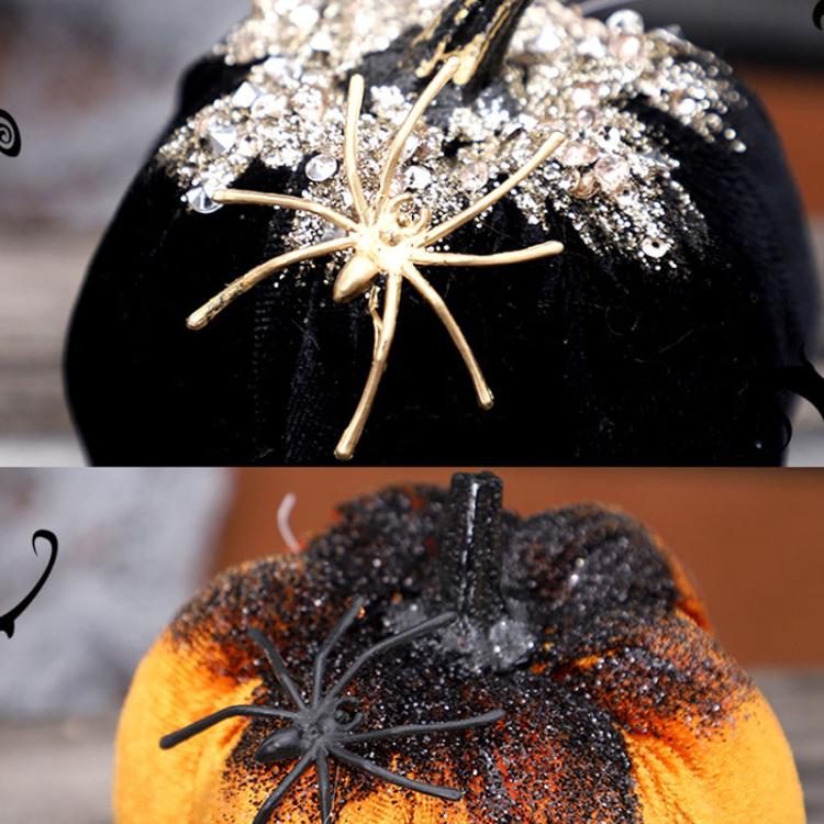 Halloween Decoration Imitation Spider Pumpkin Ornament Doll Holiday Gift