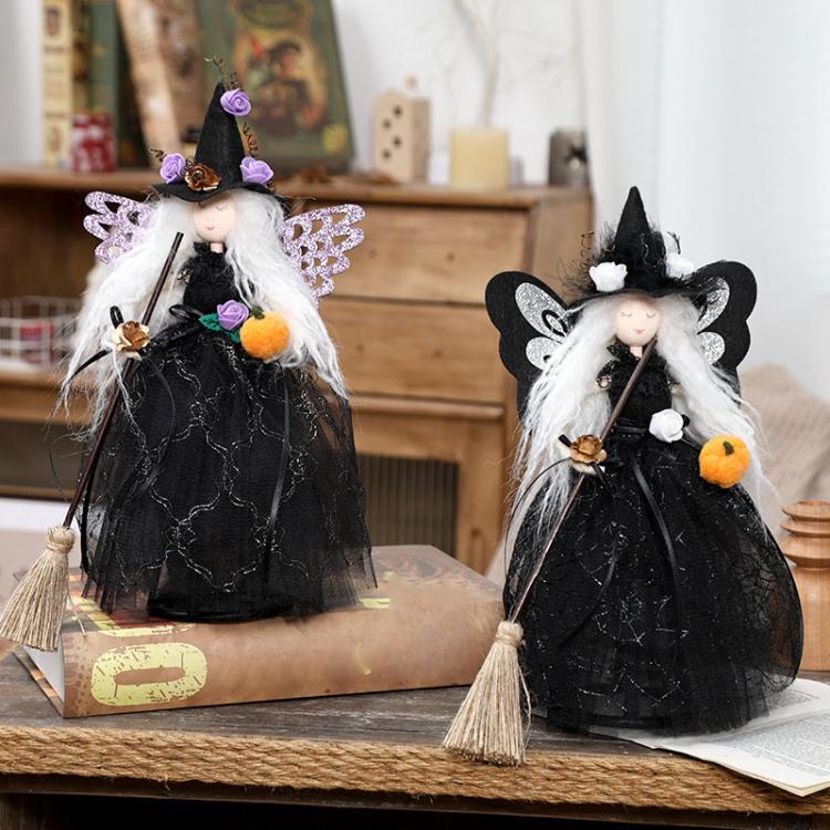 Halloween Decorations Ghost Festival Butterfly Witch Doll Home Party Decoration