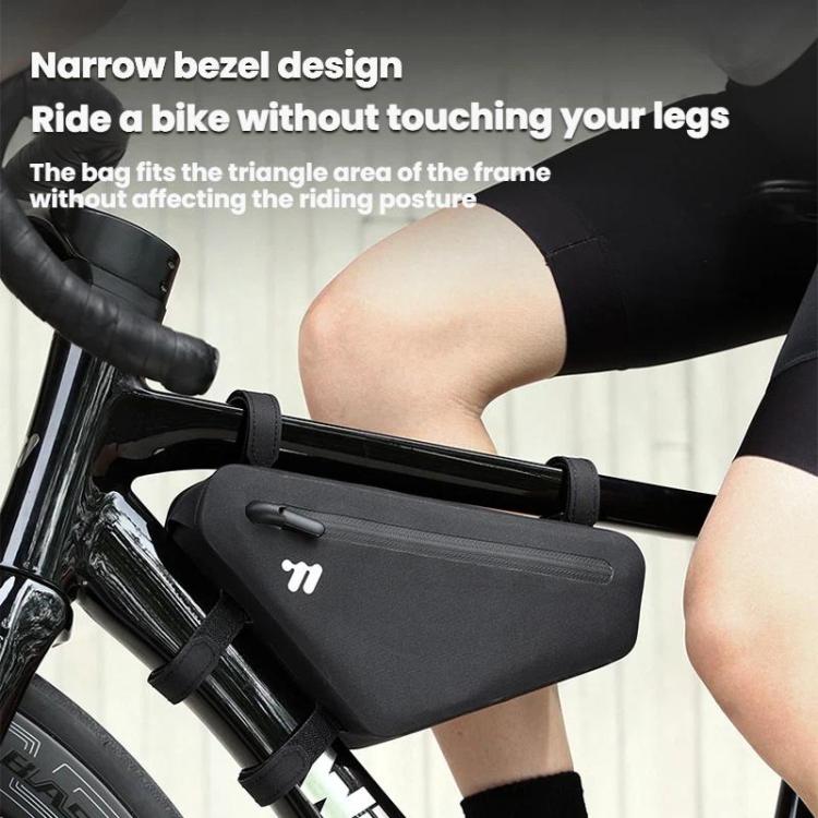 WEST BIKING Waterproof Bicycle Front Saddle Bag - Black