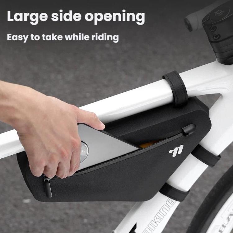WEST BIKING Waterproof Bicycle Front Saddle Bag - Black