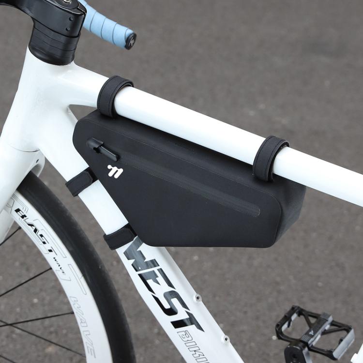 WEST BIKING Waterproof Bicycle Front Saddle Bag - Black