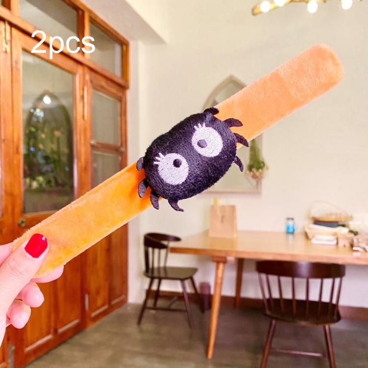 2pcs Halloween Slap Bracelets Halloween Children Gift Decorations, Style: Little Spider