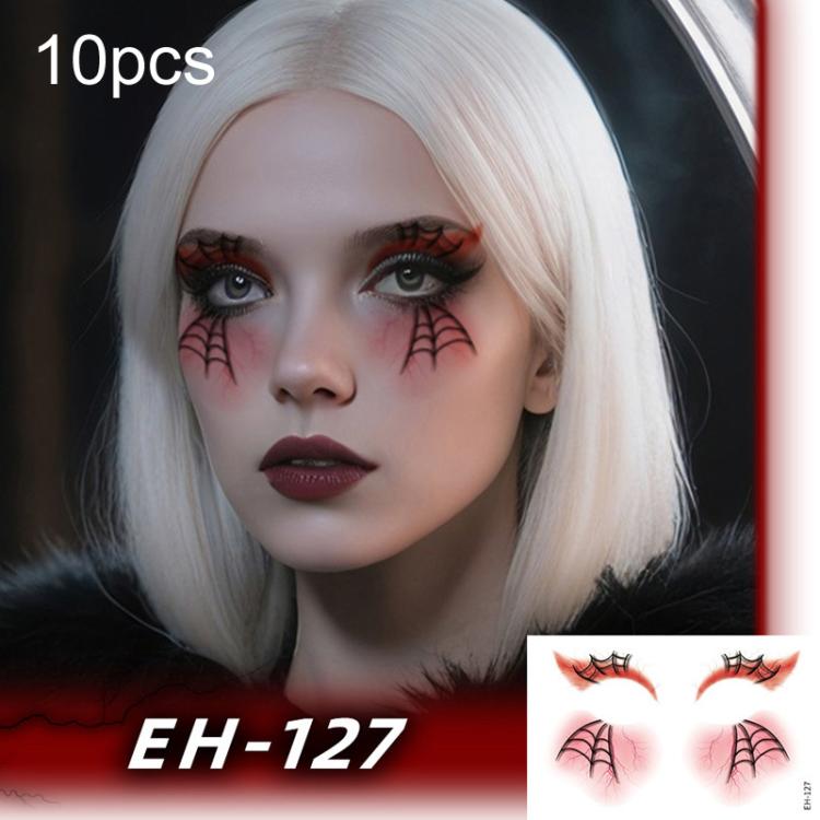 EH-127 10pcs Halloween Temporary Tattoo Stickers Waterproof Facial Scar Makeup Stickers