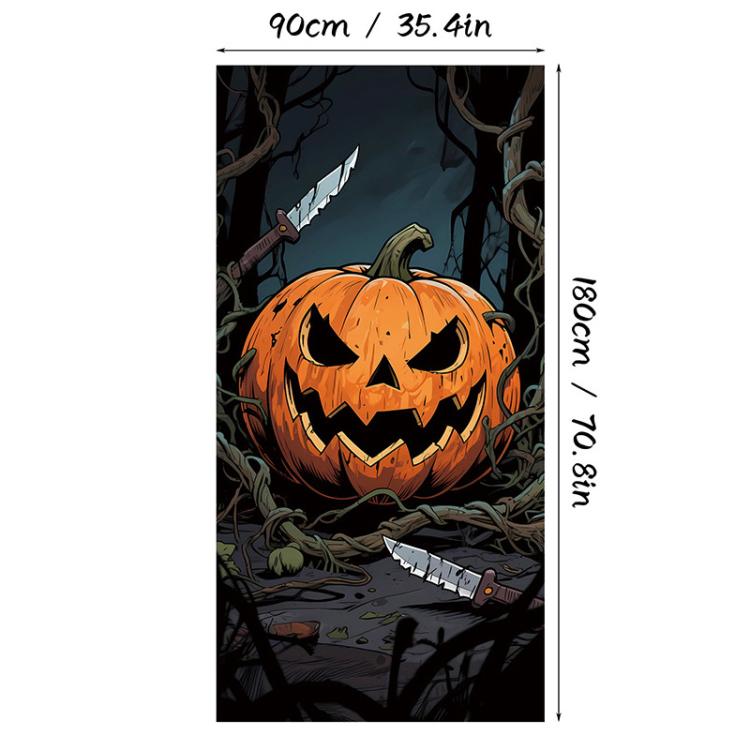 Halloween Door Hanger Curtain Party Holiday Scene Decoration Supplies, Style: 2