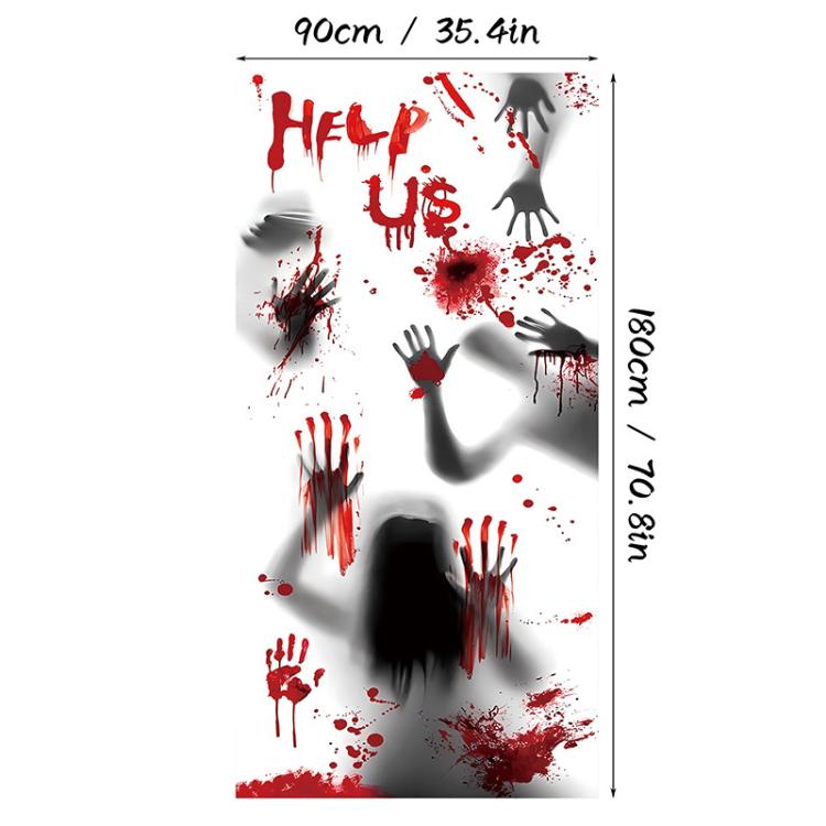 Halloween Door Hanger Curtain Party Holiday Scene Decoration Supplies, Style: 30