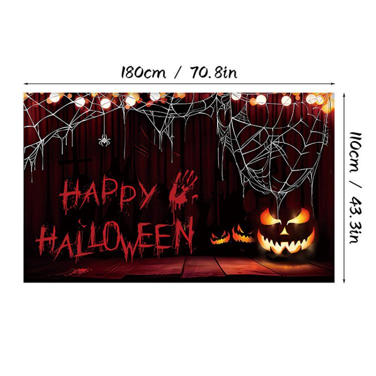 Halloween Background Banner  Atmosphere-Enhancing Decorative Backdrop, Style: 9