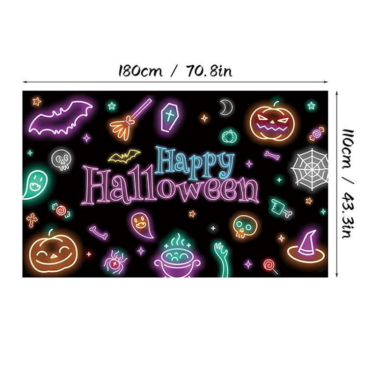 Halloween Background Banner  Atmosphere-Enhancing Decorative Backdrop, Style: 25