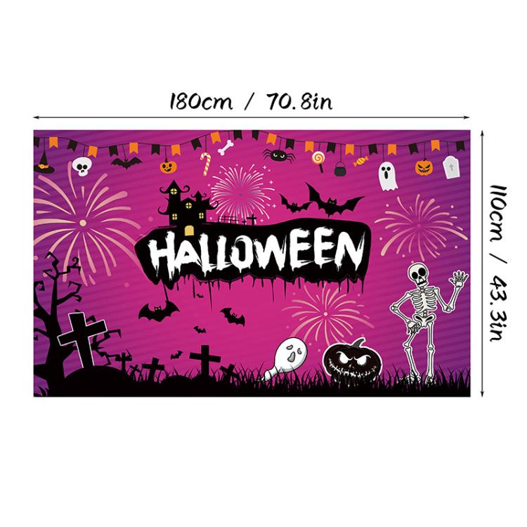 Halloween Background Banner  Atmosphere-Enhancing Decorative Backdrop, Style: 31