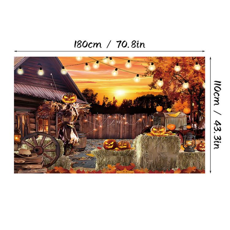Halloween Background Banner  Atmosphere-Enhancing Decorative Backdrop, Style: 36