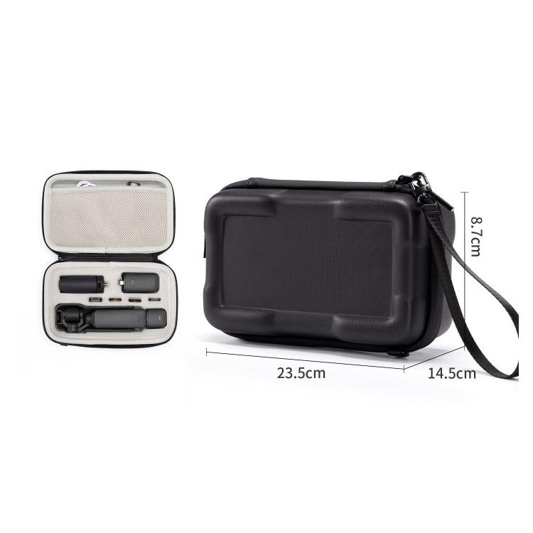 For DJI Osmo Pocket 3 Cwatcun D224 Medium EVA Hard Shell Bag Shockproof Pressure Resistant Storage Bag - Black