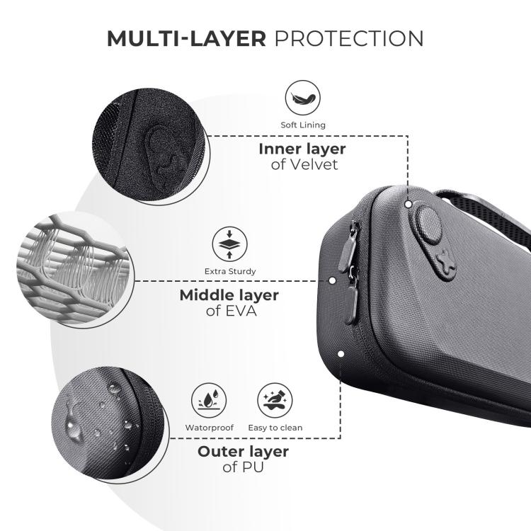 JYS Hard Carrying Case for ASUS ROG Xbox Ally/X Handheld Portable Travel Zipper Bag