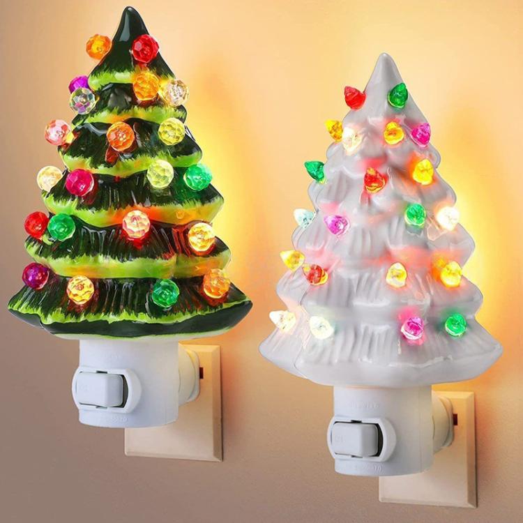 SY-001  Christmas Tree Socket Ornament Christmas Decorative Lights US Plug