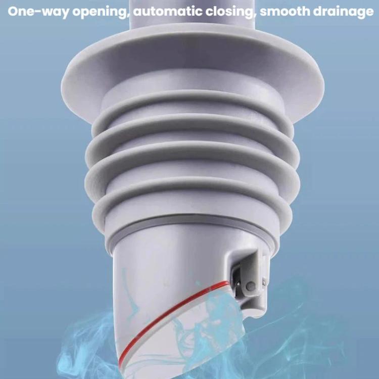 Pipe Universal Silicone Seal Ring Bathroom Kitchen Sewer One Way Check Valve, Applicable Pipe Size: 35-40mm