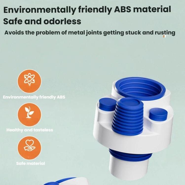 50/63/75mm PVC Pipe Universal Anti-Odor Seal Plug Kitchen Multi-Functional Drain Diverter - Blue