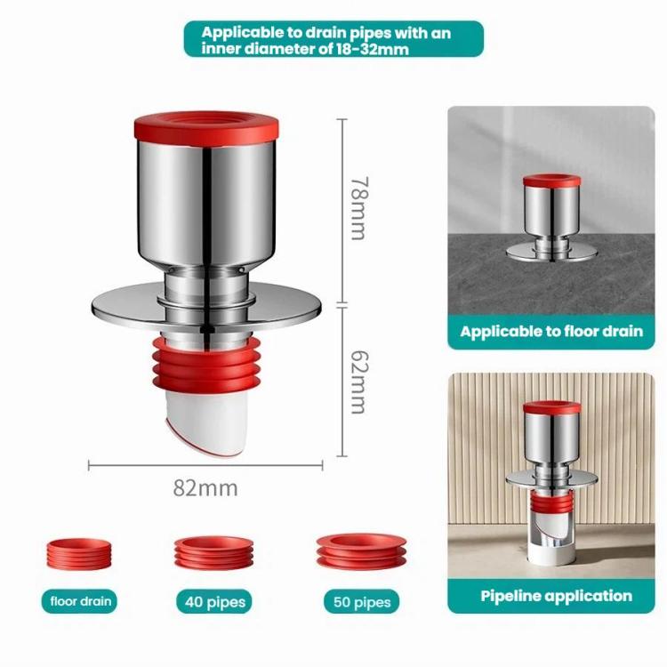 Balcony Downspout Washer Drain Floor Drain Connector Sewer Separator Anti-Odor Floor Drain, Spec: Single Way