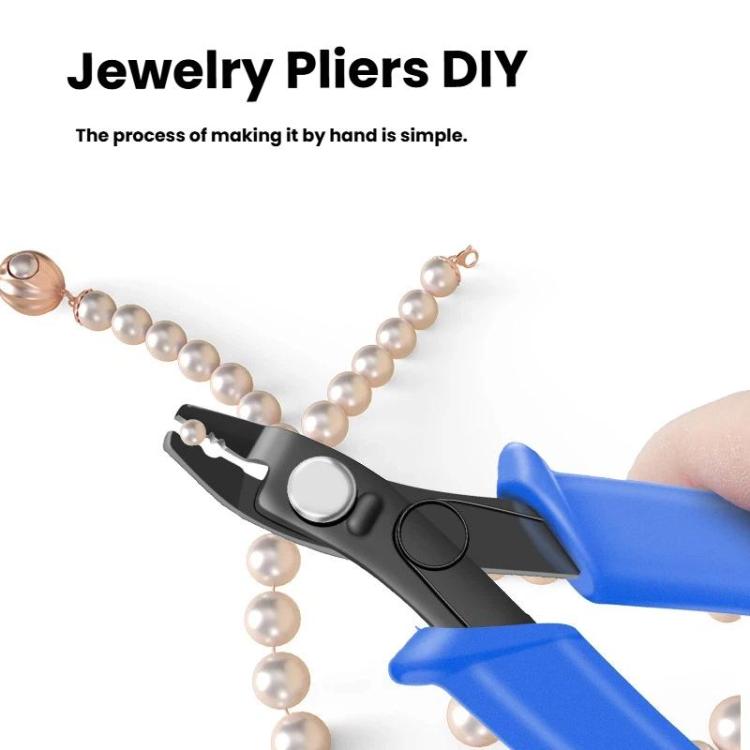 Hook Pliers DIY Jewelry Making Tools High Carbon Steel Head & Anti-Slip PVC Handle