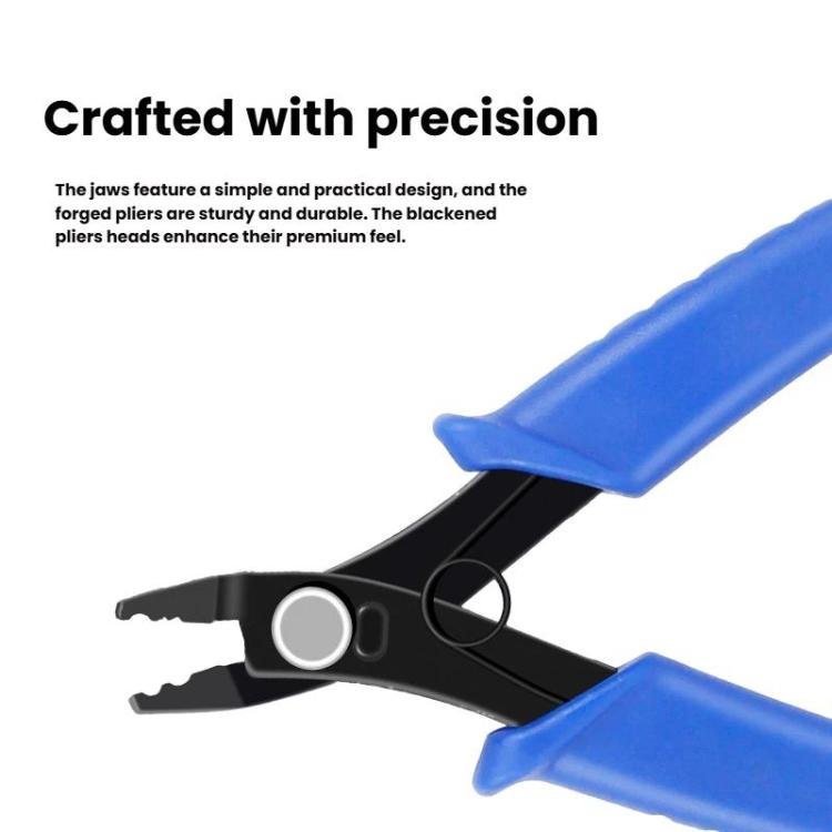Hook Pliers DIY Jewelry Making Tools High Carbon Steel Head & Anti-Slip PVC Handle