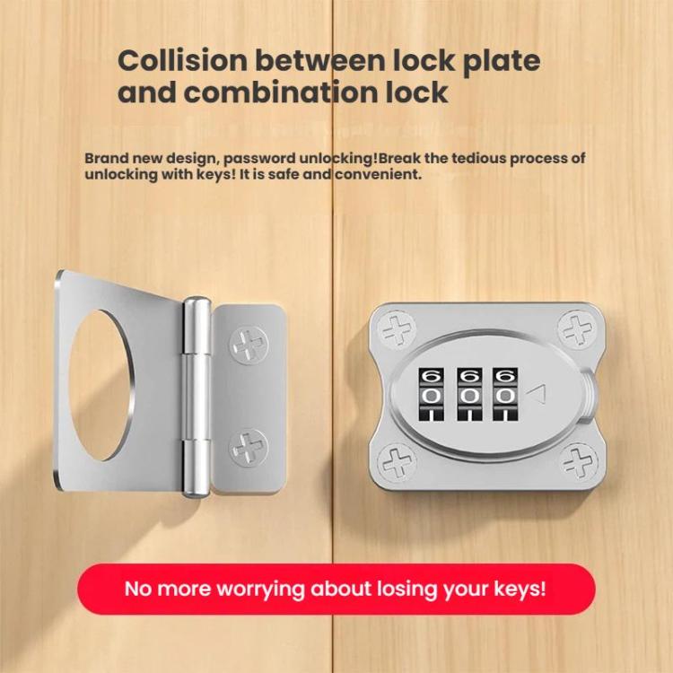 Adhesive Keyless Combination Child Safety Lock For Cabinets, Drawers & Wardrobes - FT686