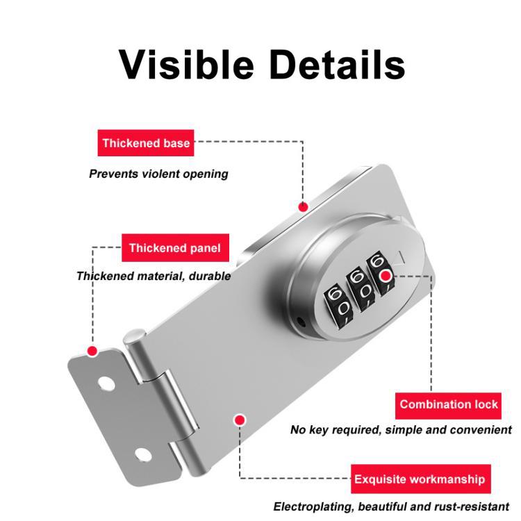 Adhesive Keyless Combination Child Safety Lock For Cabinets, Drawers & Wardrobes - FT686